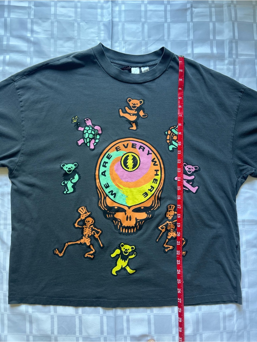 H&M Divided x Grateful Dead We are Everywhere Oversized Grey T-shirt - Picture 6 of 10